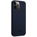 Lacoste Liquid Silicone Glossy Printing Logo Cover für Apple iPhone 13 Pro Max Navy - Handyhülle