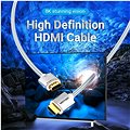 Vention HDMI 2.1 Cable 8K 1.5m Silver Aluminum Alloy Type - Videokabel