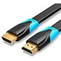 Vention Flat HDMI 2.0 Cable 2m Black - Videokabel