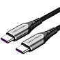 Vention Type-C (USB-C) 2.0 (M) to USB-C (M) 100W / 5A Cable 1m Gray Aluminum Alloy Type - Datenkabel