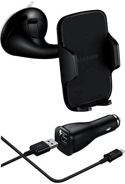 Samsung EE V200SAB + Samsung EP LN915C AFC Halterung | Alza.at Samsung EP LN915CBEGWW Kfz Ladegerät, USB Type C, schwarza