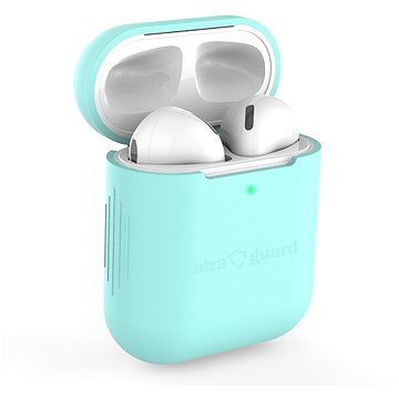 AlzaGuard Skinny Silicone Case für Airpods 1. und 2. Generation - grün