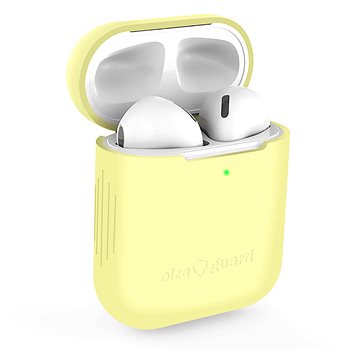 AlzaGuard Skinny Silicone Case für Airpods 1. und 2. Generation - gelb