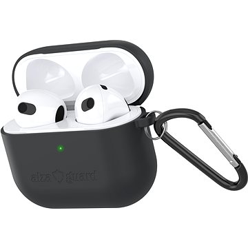 AlzaGuard Skinny Silikonhülle für Airpods 2021 - schwarz