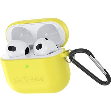 AlzaGuard Skinny Silikonhülle für Airpods 2021 - gelb