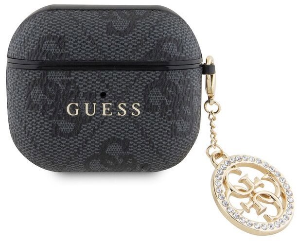 Guess 4G Script PC/PU Charm Case für AirPods 3 Black