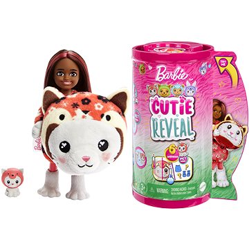 Barbie Cutie Reveal Chelsea im Kostüm - Kätzchen im roten Pandakostüm