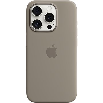Apple iPhone 15 Pro Silicone Case with MagSafe - Clay