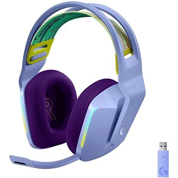 Logitech G733 LIGHTSPEED Wireless RGB Gaming Headset LILAC