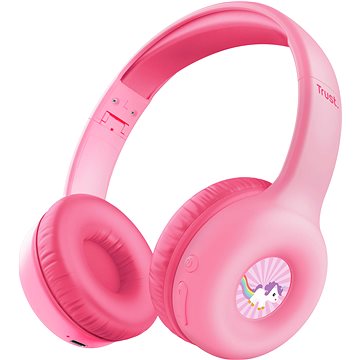 Trust NOUNA Wireless Kids Headphones, rosa