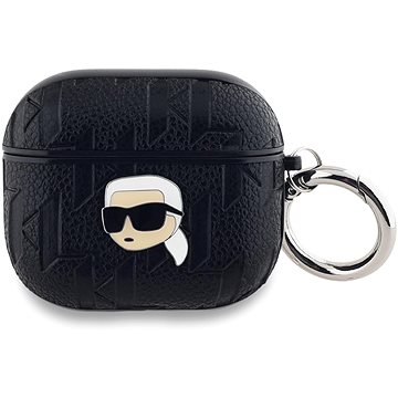 Karl Lagerfeld PU Embossed Karl Head Hülle für AirPods 3 Black