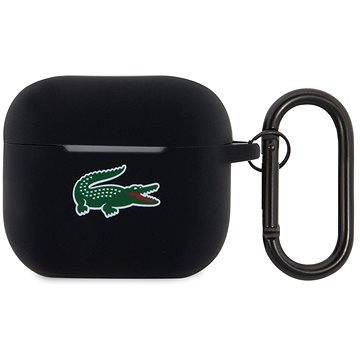 Lacoste Liquid Silicone Croc Logo Hülle für AirPods 3 Black