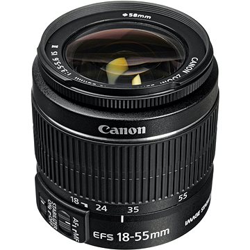 Canon EF-S 18-55 mm F3.5 - 5.6 IS II Zoom Schwarz