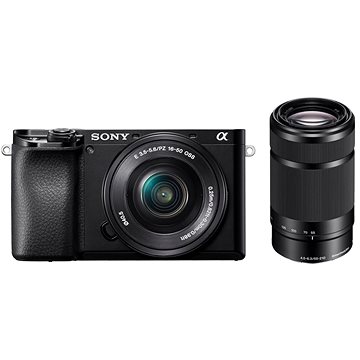 Sony Alpha A6100 Schwarz + E PZ 16–50 mm f/3,5–5,6 OSS + E 55–210 mm f/4,5–6,3 OSS