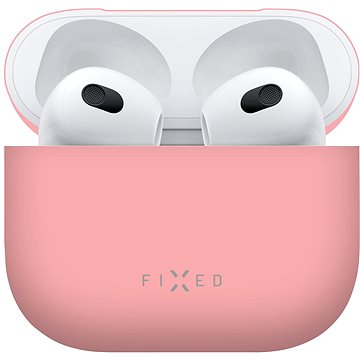 FIXED Silky Cover für Apple Airpods 3 - rosa