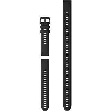 Garmin Silicone QuickFit 20 - Schwarz (+ extra lang)