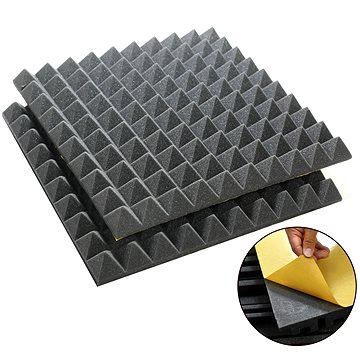 Veles-X akustische Pyramide Schaumstoff 500*500*50 MVSS 302 - SE/NBR - 2 Stück