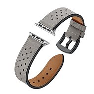 Eternico Leather Band für Apple Watch 38mm / 40mm / 41mm grau - Armband