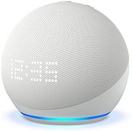 Amazon Echo Dot (5th Gen) with clock Glacier White - Sprachassistent