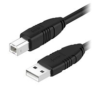 Datenkabel AlzaPower LinkCore USB A-B - 3 m - schwarz