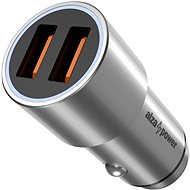 AlzaPower Car Charger X520 Fast Charge Silber - Auto-Ladegerät