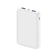 Powerbank AlzaPower Carbon 10.000mAh Fast Charge + PD3.0 weiß