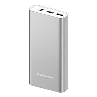 AlzaPower Metal 20000mAh Fast Charge + PD3.0 Silber - Powerbank
