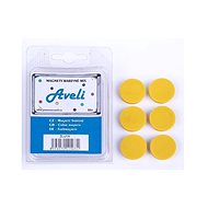 AVELI 24 mm, gelb - 6er-Pack - Magnet