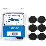 AVELI 24 mm, schwarz - 6er-Pack - Magnet