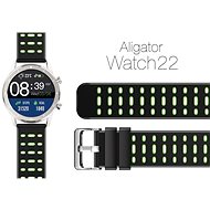 Aligator Watch 22 mm Silikonarmband Dual grün - Armband