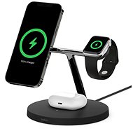 Belkin BOOST CHARGE PRO MagSafe 3in1 Drahtlose Ladung für iPhone/Apple Watch/AirPods, Schwarz - MagSafe kabelloses Ladegerät
