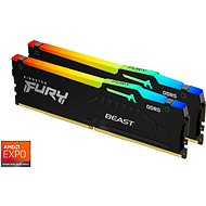 Kingston 32GB KIT DDR5 6000MHz CL36 FURY Beast Black RGB - Arbeitsspeicher