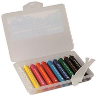 DONAU Wachsstifte abwaschbar mit Spitzer - 10er-Set - Wachsstifte