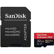 SanDisk MicroSDHC 32GB Extreme Pro A1 UHS-I (V30) + SD Adapter - Speicherkarte