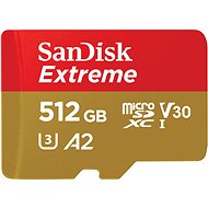 SanDisk microSDXC 512GB Extreme + Rescue PRO Deluxe + SD-Adapter - Speicherkarte
