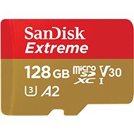 SanDisk microSDXC 128GB Extreme Action Cams and Drones + Rescue PRO Deluxe + SD-Adapter - Speicherkarte