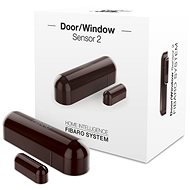 FIBARO Detektor Fenster- und Türsensor 2 braun - Fenstersensor und Türsensor