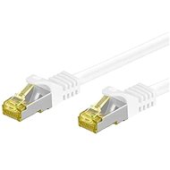 OEM S/FTP Patchkabel Cat 7, mit RJ45-Anschlüssen, LSOH, 0,5 m, weiß - LAN-Kabel