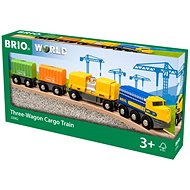 Brio World 33982 Güterzug mit drei Waggons - Modelleisenbahn