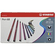 STABILO Pen 68 in Metallbox - 10 Farben