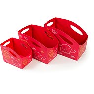 PRIMOBAL Aufbewahrungsboxen-Set, für Kids, rot, 3-teilig, Größen S + M + L - Aufbewahrungsbox