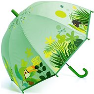Djeco Schöner Design Regenschirm - Tropischer Dschungel - Kinder-Regenschirm