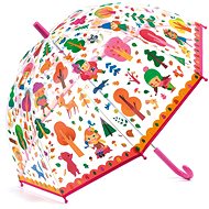 Djeco Schöner Design Regenschirm - Wald - Kinder-Regenschirm
