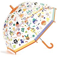 Djeco Schöner Design Regenschirm - Gesichter - Kinder-Regenschirm