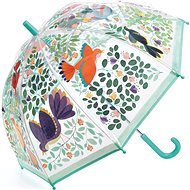 Djeco Schöner Design Regenschirm - Blumen und Vögel - Kinder-Regenschirm