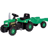 DOLU Trettraktor mit Anhänger - grün - Trettraktor