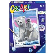 Ravensburger CreArt Malen nach Zahlen - Pawesome Polar Bear - Malen nach Zahlen