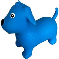 Blauer Hund, 52x25x46 cm - Hüpfball / Hüpfstange