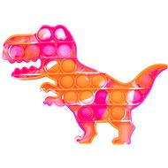 Pop it - Dinosaurier - orange-rosa - Pop it