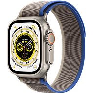 Apple Watch Ultra 49mm Titangehäuse mit Trail Loop Blau/Grau - M/L - Smartwatch